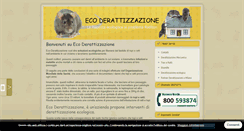Desktop Screenshot of eco-derattizzazione.it
